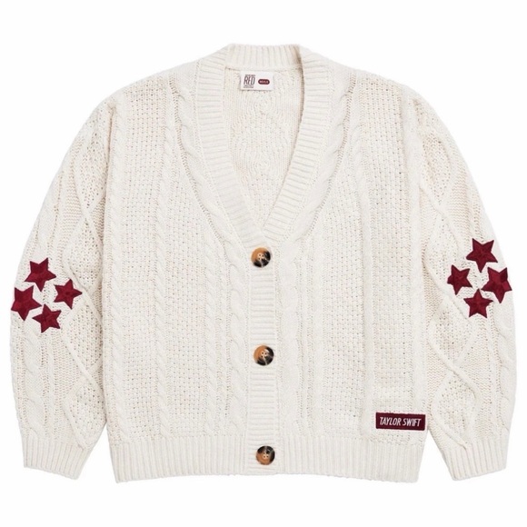 Taylor Swift Sweaters - NWT Authentic Taylor Swift Red Cardigan - Size 3XL/4XL